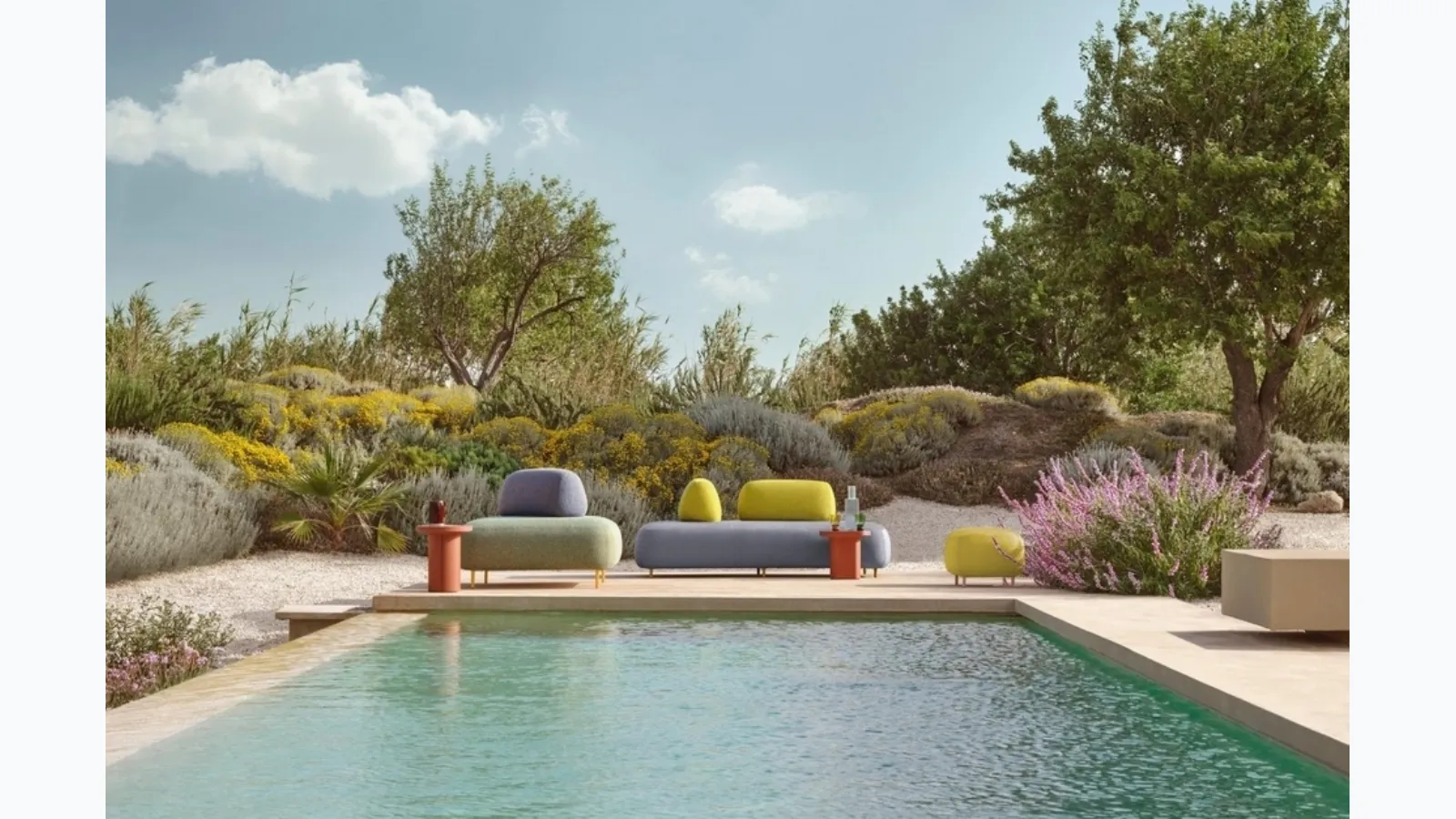 Outdoor Buddy Oasis by Pedrali is a lounge area.