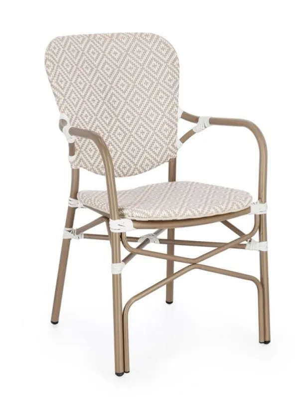 Chair Cadeira in textilene and aluminum by Bizzotto