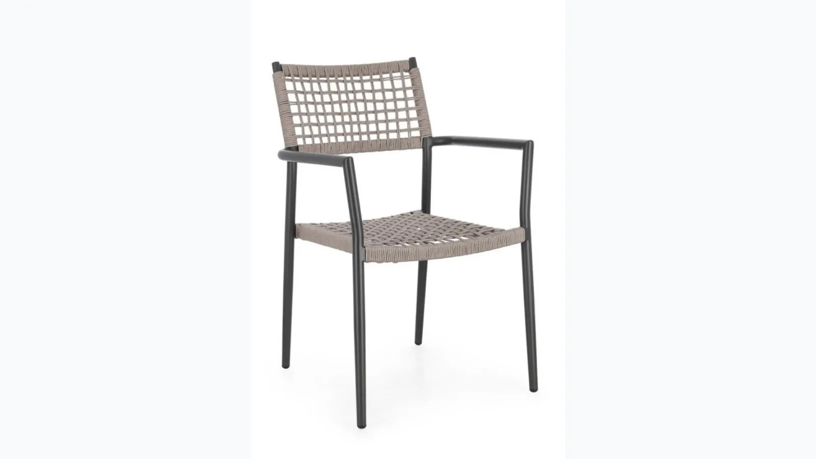 Caleta chair in rope and aluminum by Bizzotto.