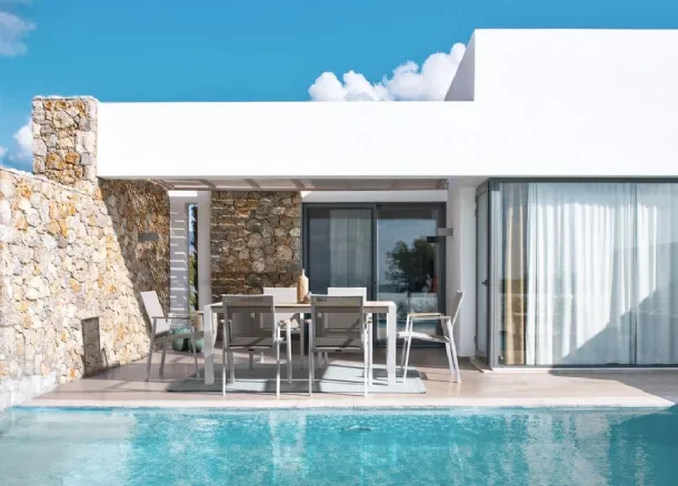 Cameron chair in textilene and aluminum by Bizzotto.