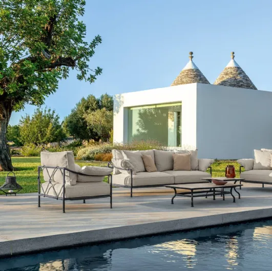 Outdoor furniture Capri in fabric and aluminum by Talenti