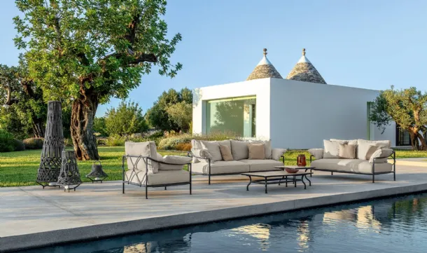 Outdoor furniture Capri in fabric and aluminum by Talenti