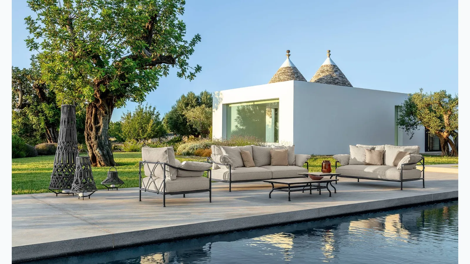 Outdoor furniture Capri in fabric and aluminum by Talenti