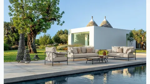 Outdoor furniture Capri in fabric and aluminum by Talenti