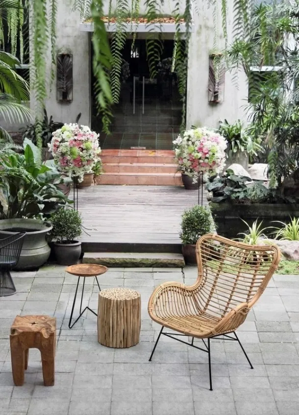 Casilda rattan armchair by Bizzotto