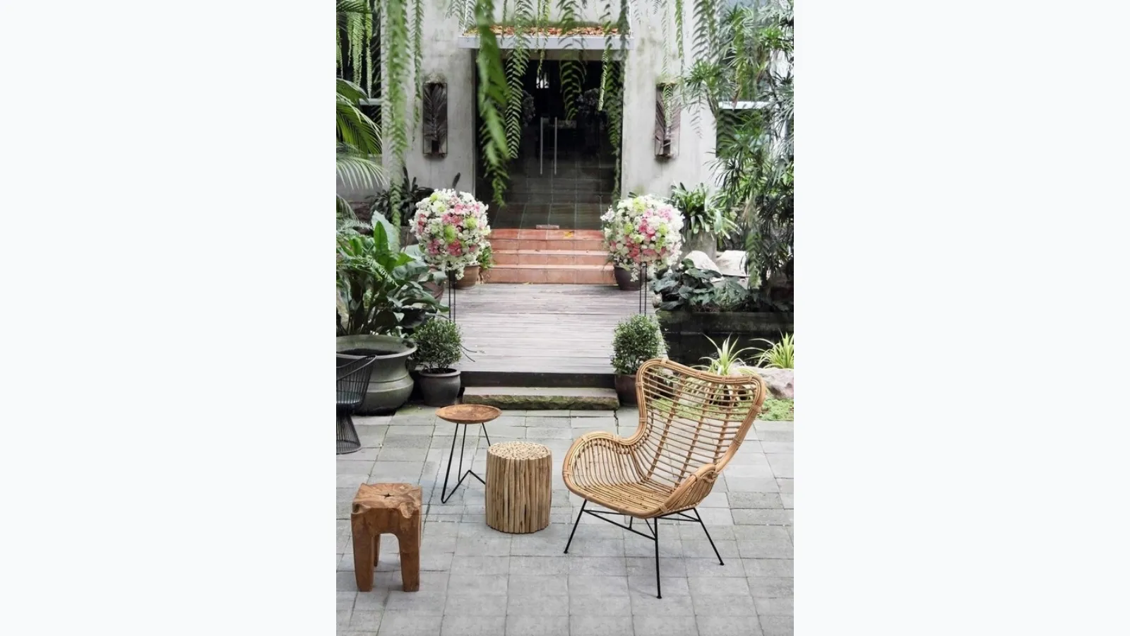 Casilda rattan armchair by Bizzotto