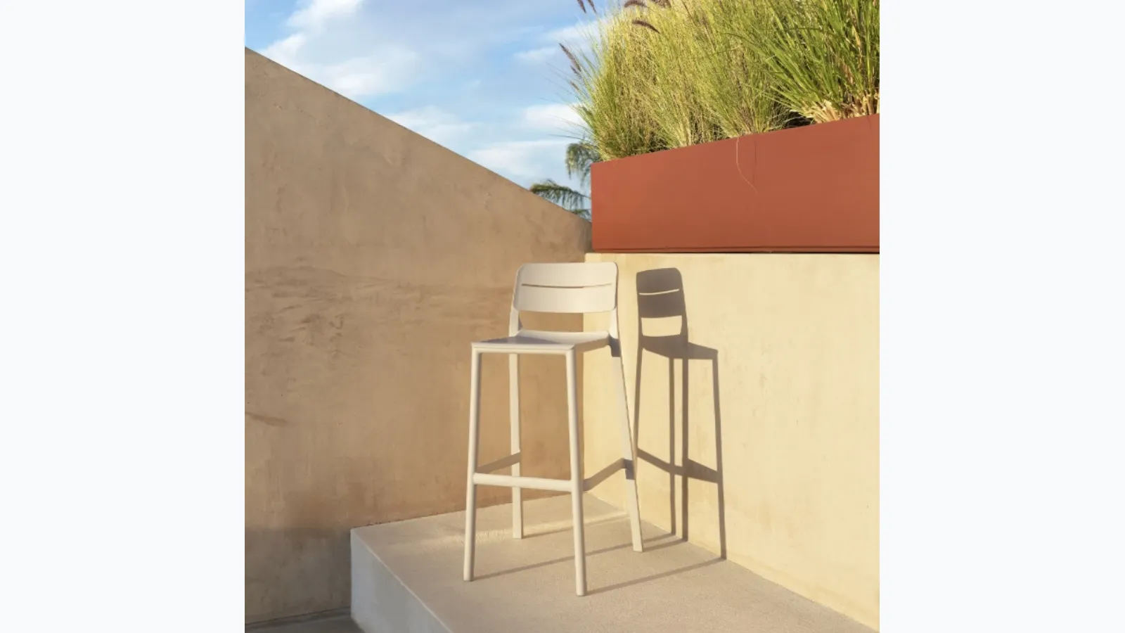 Outdoor stool Cassia by Nardi