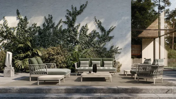 Chelsea outdoor aluminum furniture by Molteni & C