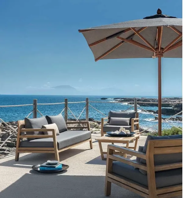 Square Classic umbrella by Ethimo