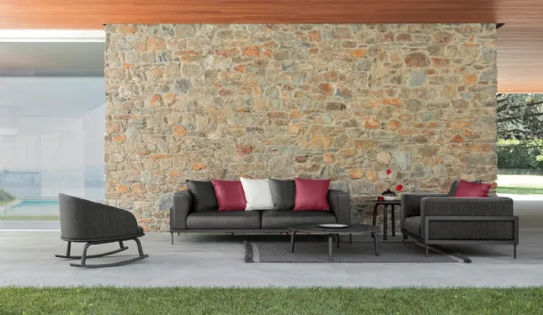 Outdoor furniture in fabric and aluminum CleoSoft Alu by Talenti
