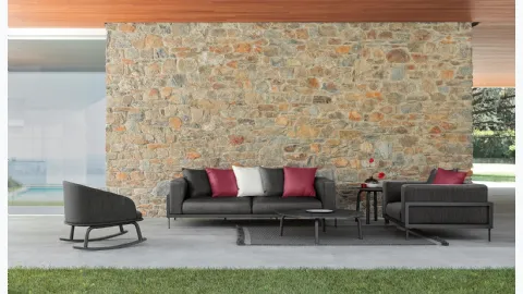 Outdoor furniture in fabric and aluminum CleoSoft Alu by Talenti