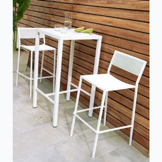 Stackable stool and tall coffee table Conrad in iron by Unopiu