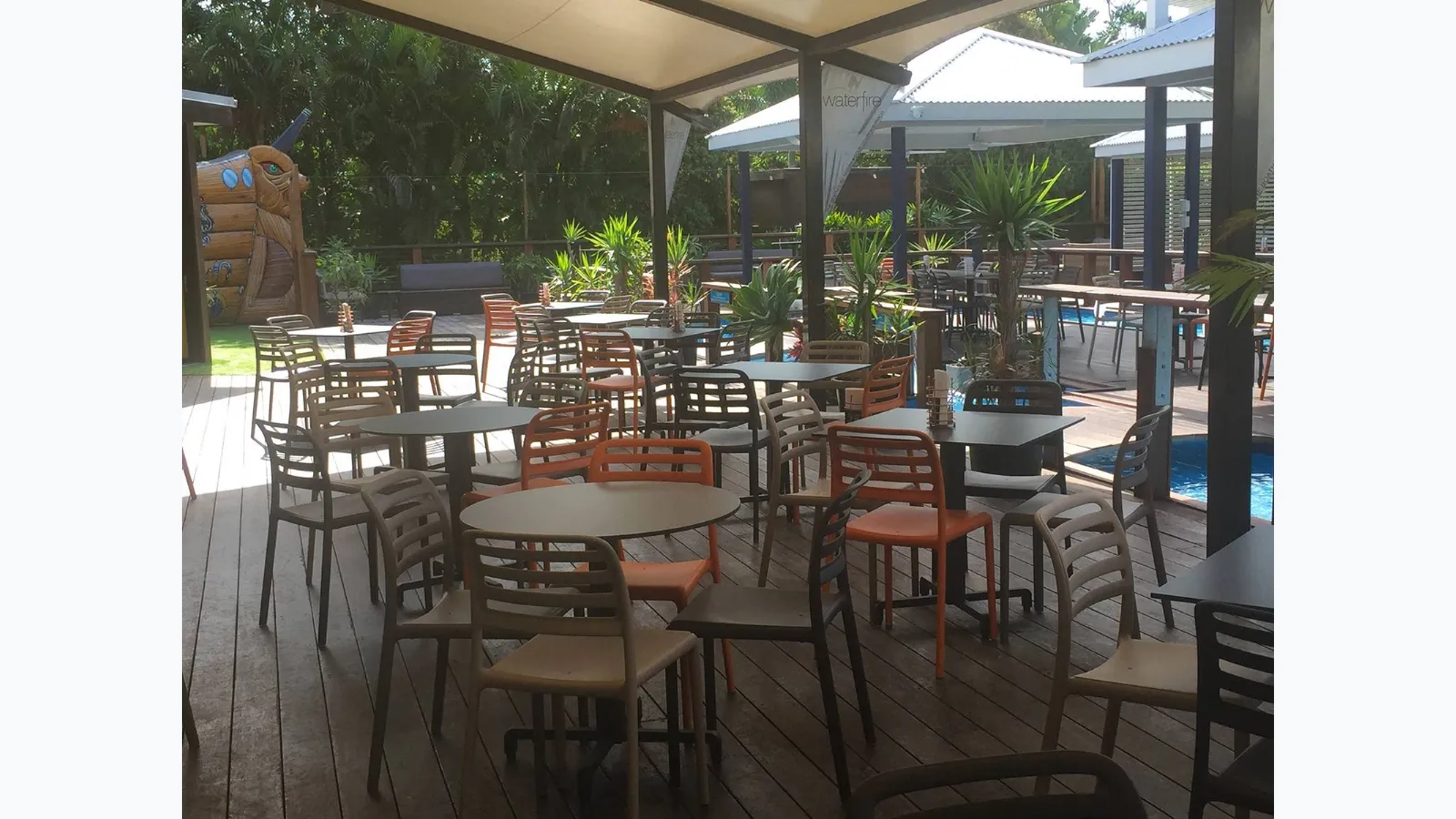Stackable outdoor chair without armrests Costa Bistrot by Nardi