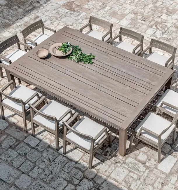 Costes Armchair and Table in Teak by Ethimo