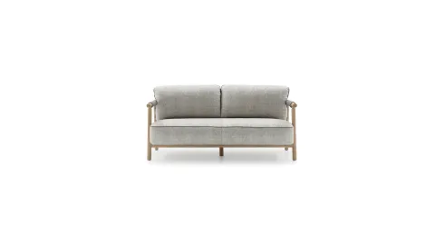 Nathy fabric and wood sofa by Ditre Italia.