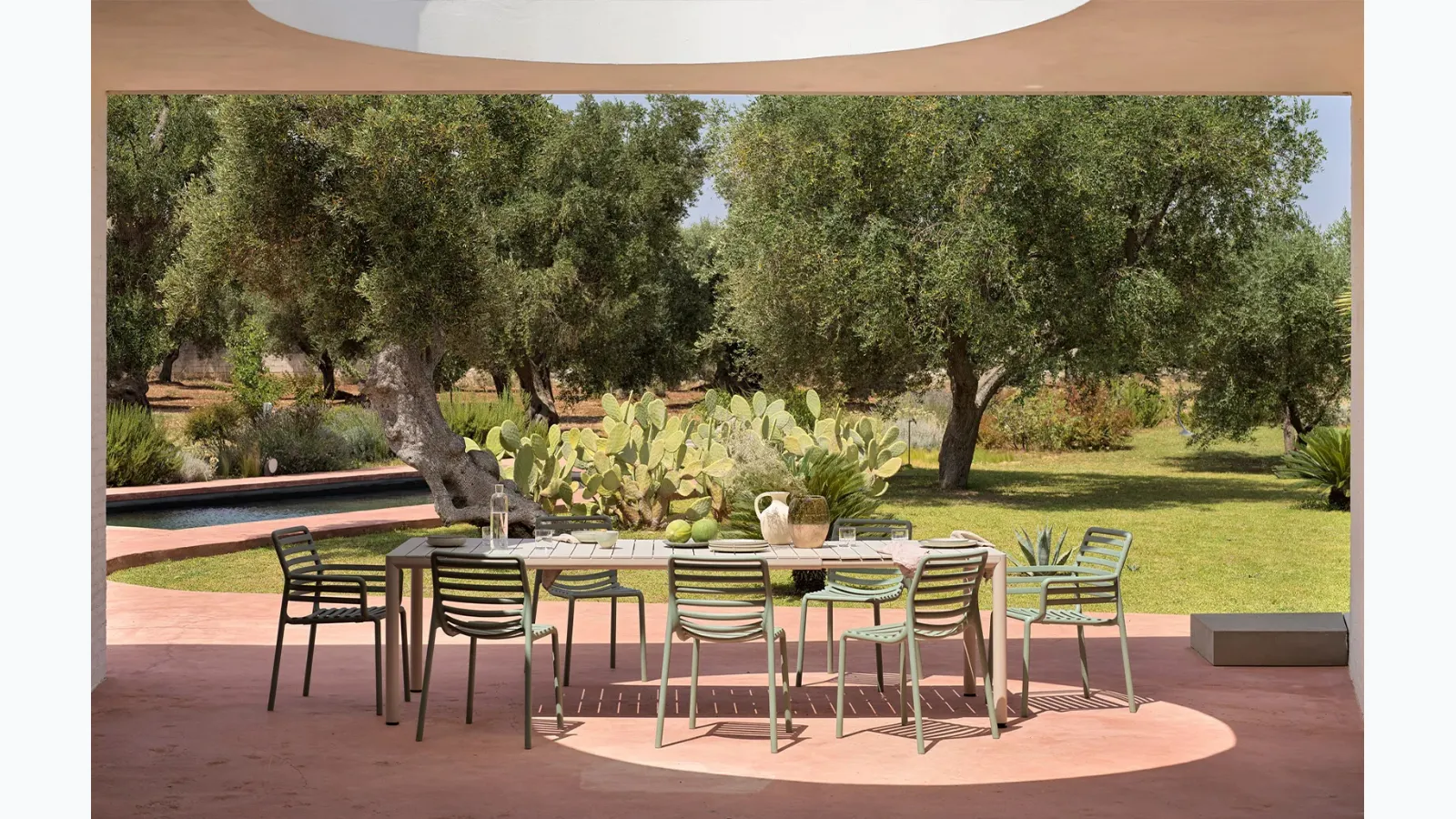 Stackable outdoor chair Doga by Nardi