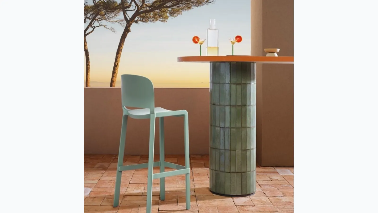 Dome stool by Pedrali