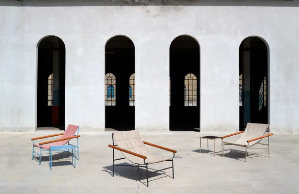 Quilted fabric sun lounger Dress Code Glam by Scab Design.