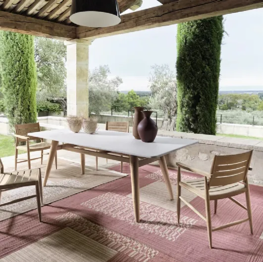 Eidos cement table by Gervasoni.