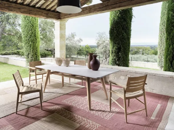 Eidos cement table by Gervasoni.