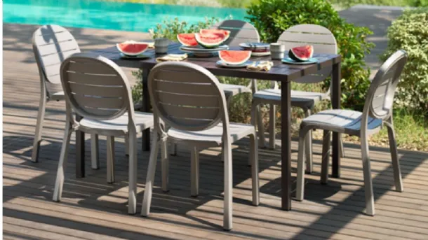Outdoor chair in polypropylene Erica by Nardi.