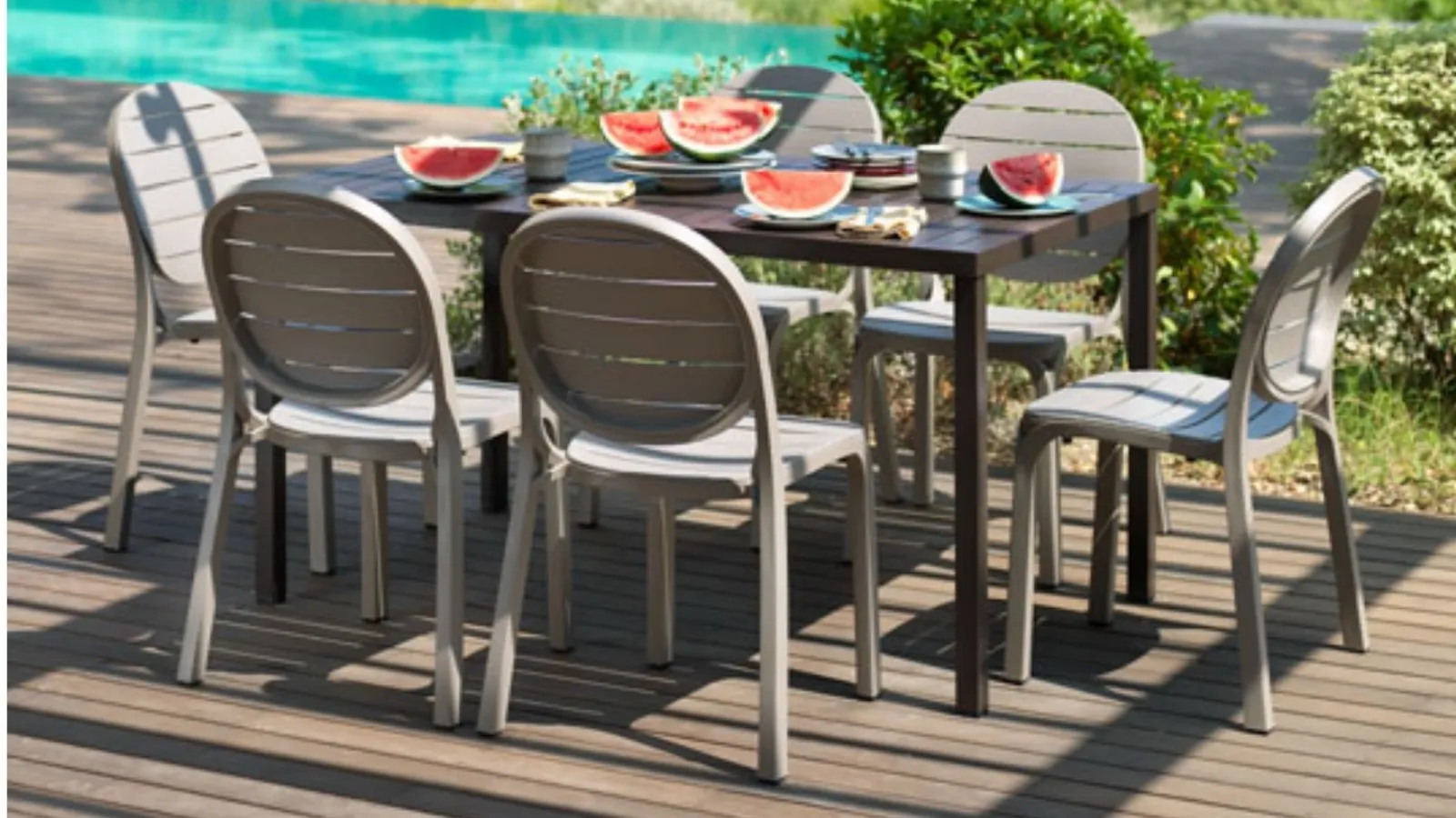 Outdoor chair in polypropylene Erica by Nardi.