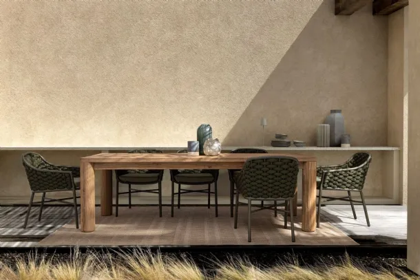 Everly chair in fabric and aluminum by Bizzotto