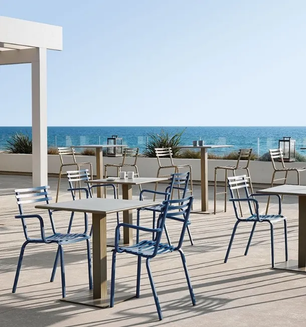 Ethimo Flower Armchair and Stool