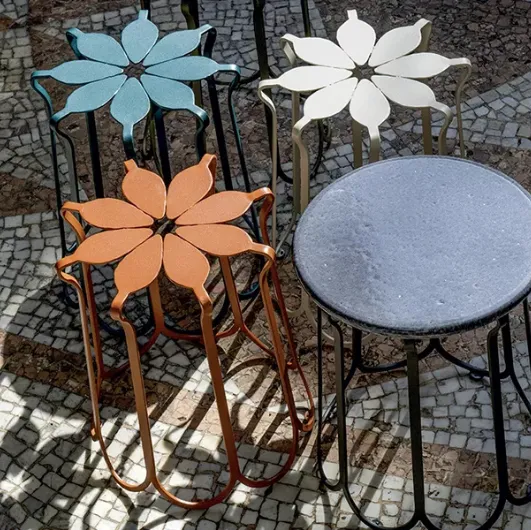 Outdoor stool Folia by Ethimo