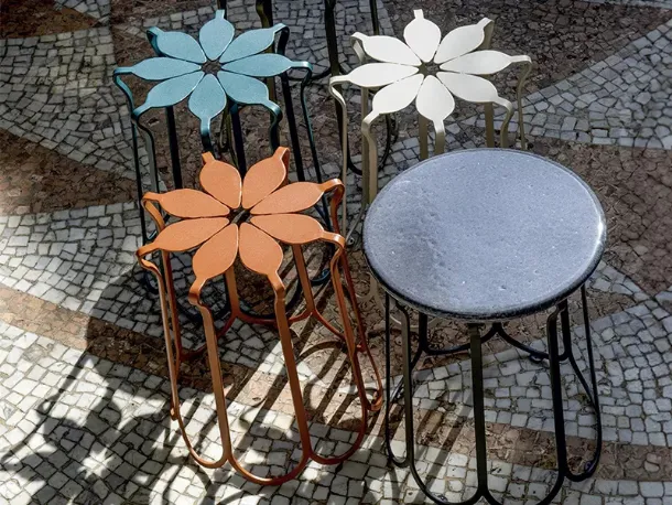 Outdoor stool Folia by Ethimo