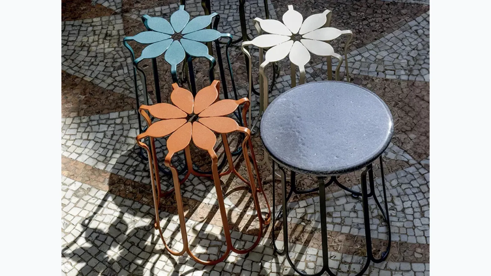 Outdoor stool Folia by Ethimo