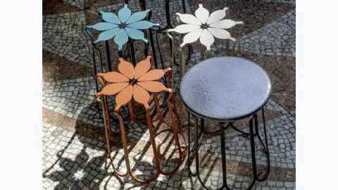 Outdoor stool Folia by Ethimo