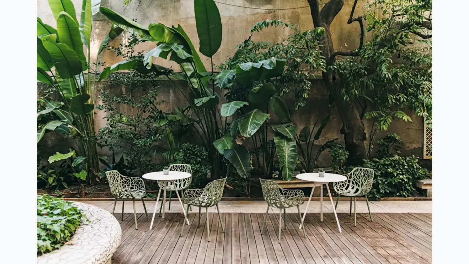 Painted aluminum chair Forest by Fast