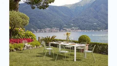 Outdoor Table Four in steel by Kartell.