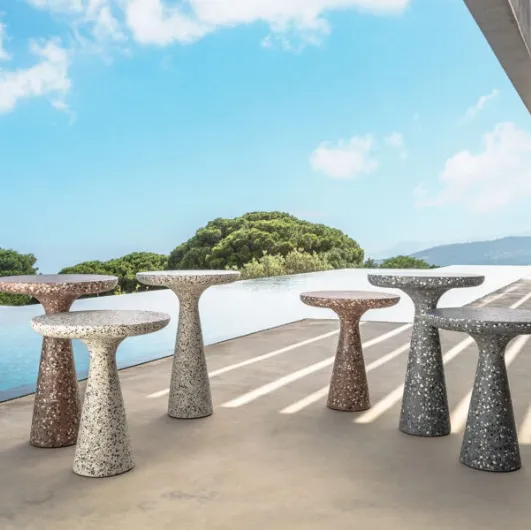 Gabri coffee table with a terrazzo finish by Talenti
