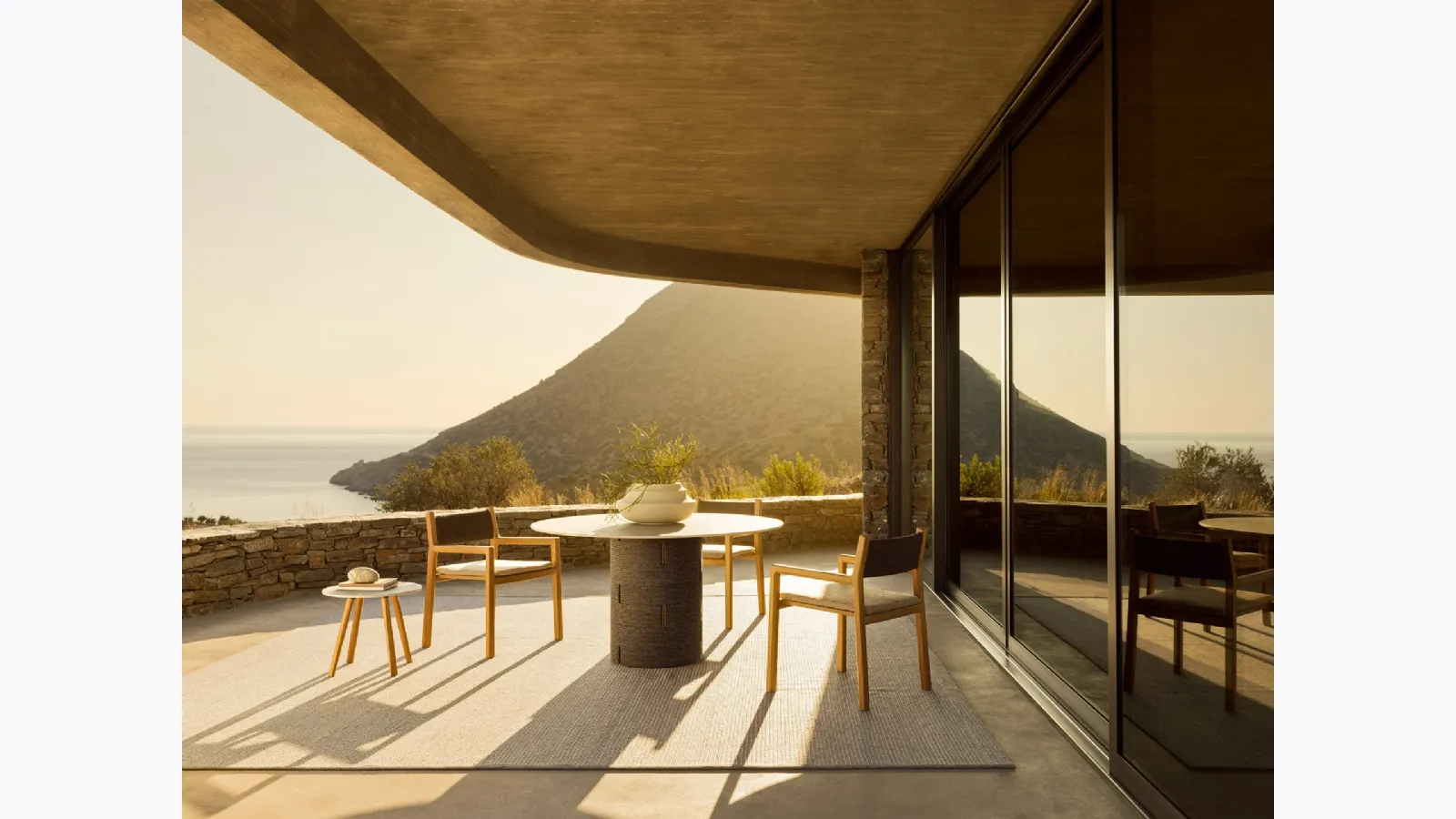 Chair Gianna Armchair in fabric and Varaschin wood