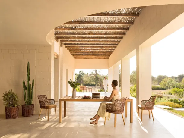 Iroko Gianna Table by Varaschin