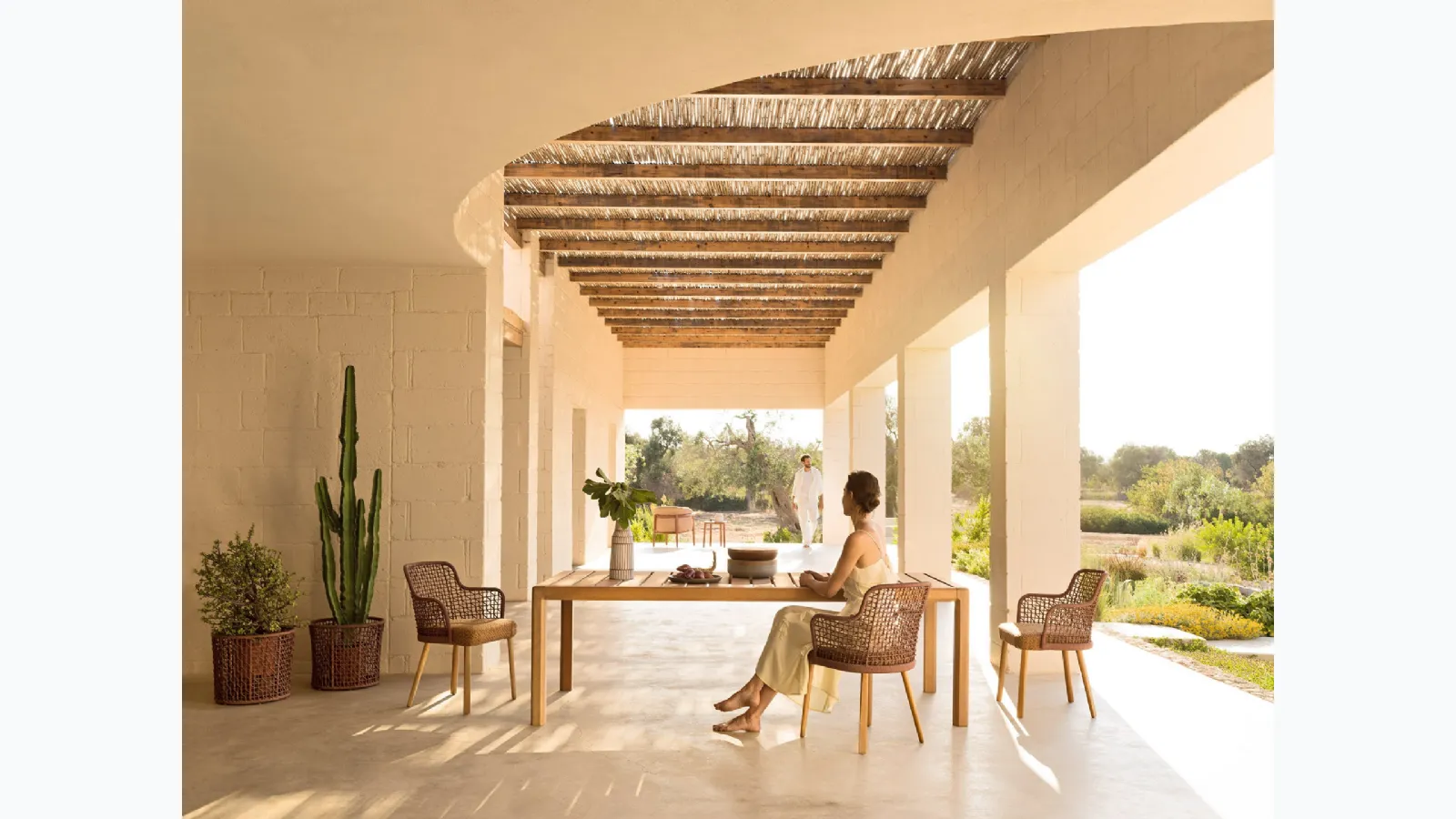 Iroko Gianna Table by Varaschin