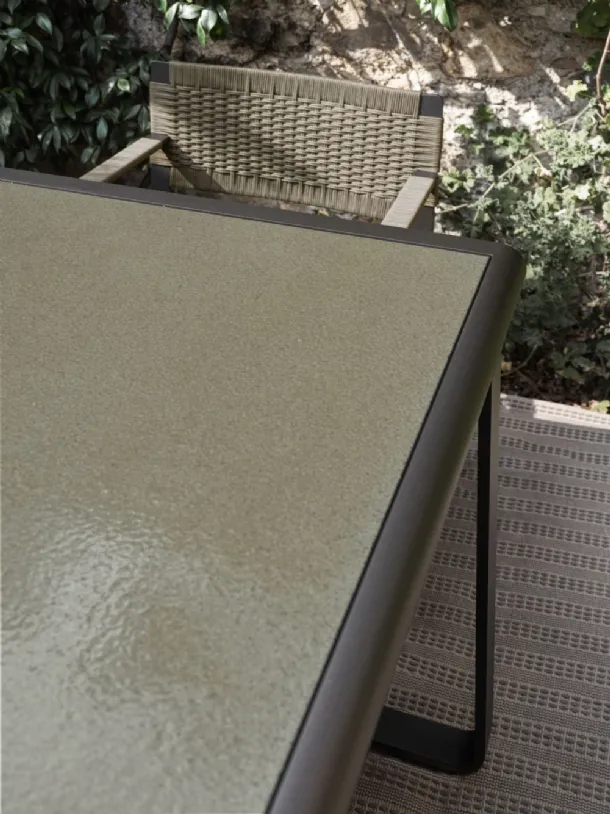Golden Gate lava stone table by Molteni & C