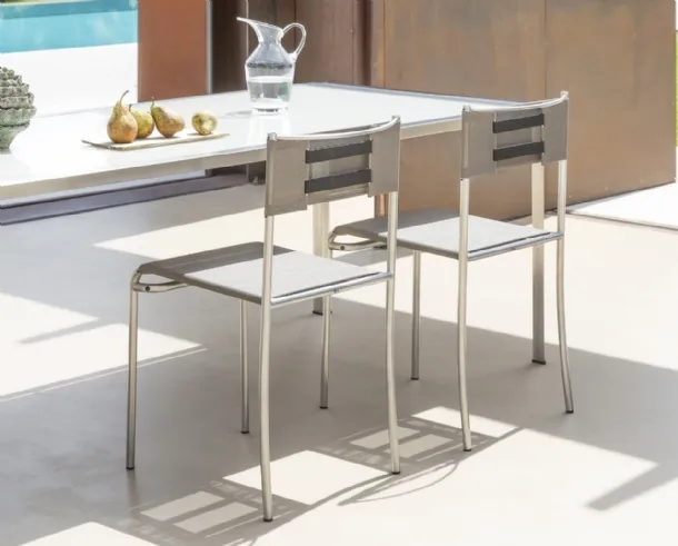 Green Gemini chair by Alias