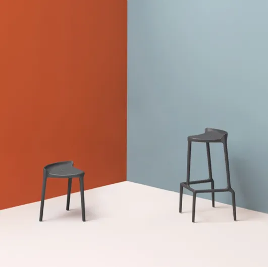 Outdoor stool Happy by Pedrali