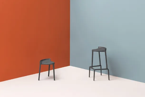 Outdoor stool Happy by Pedrali