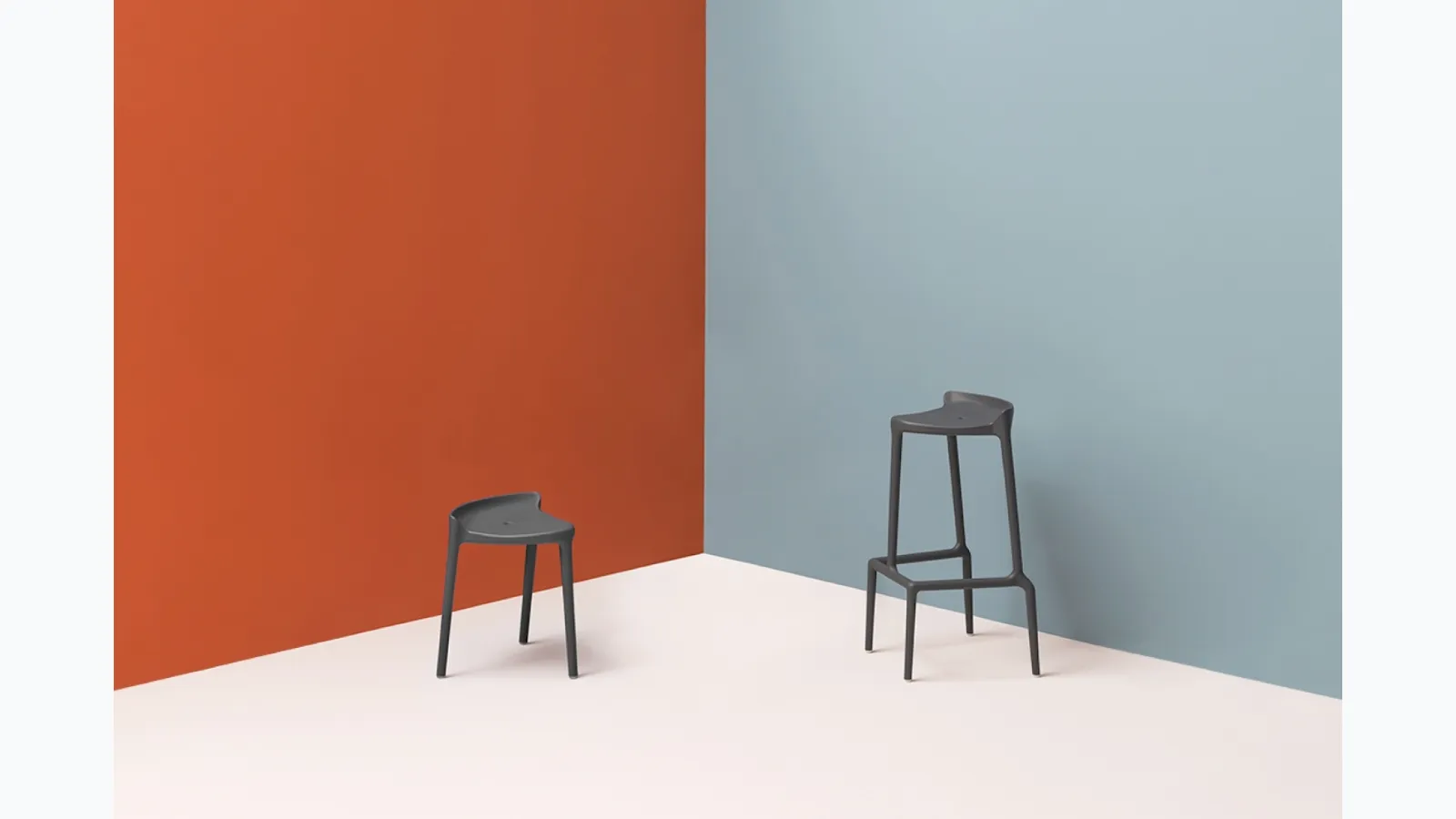 Outdoor stool Happy by Pedrali