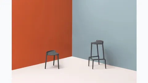 Outdoor stool Happy by Pedrali