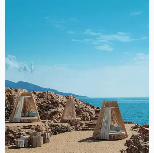 Ethimo's teak Sofa Hut.