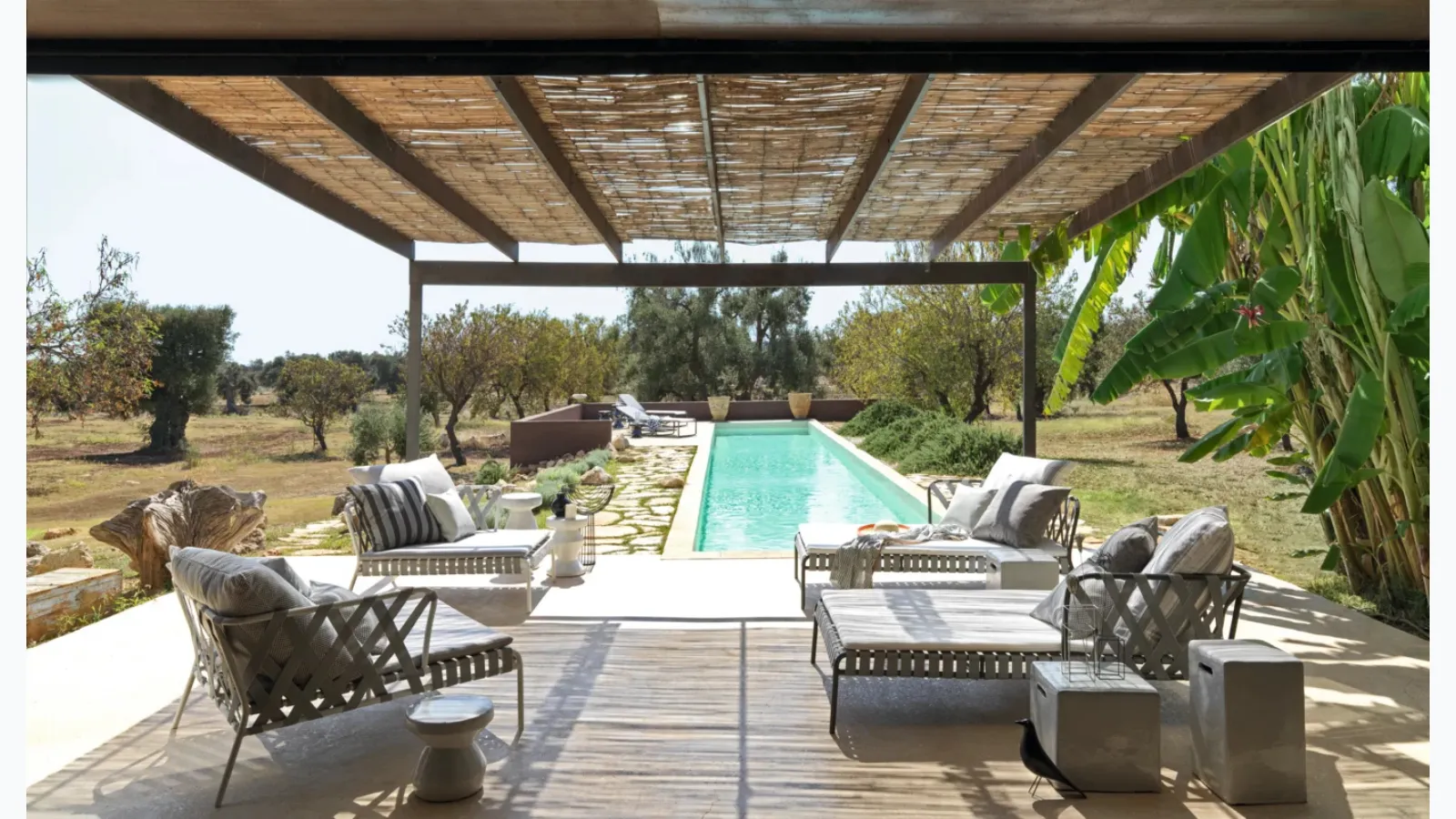 Outdoor furniture Inout in aluminum by Gervasoni
