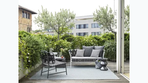 Outdoor furniture Inout in aluminum by Gervasoni.