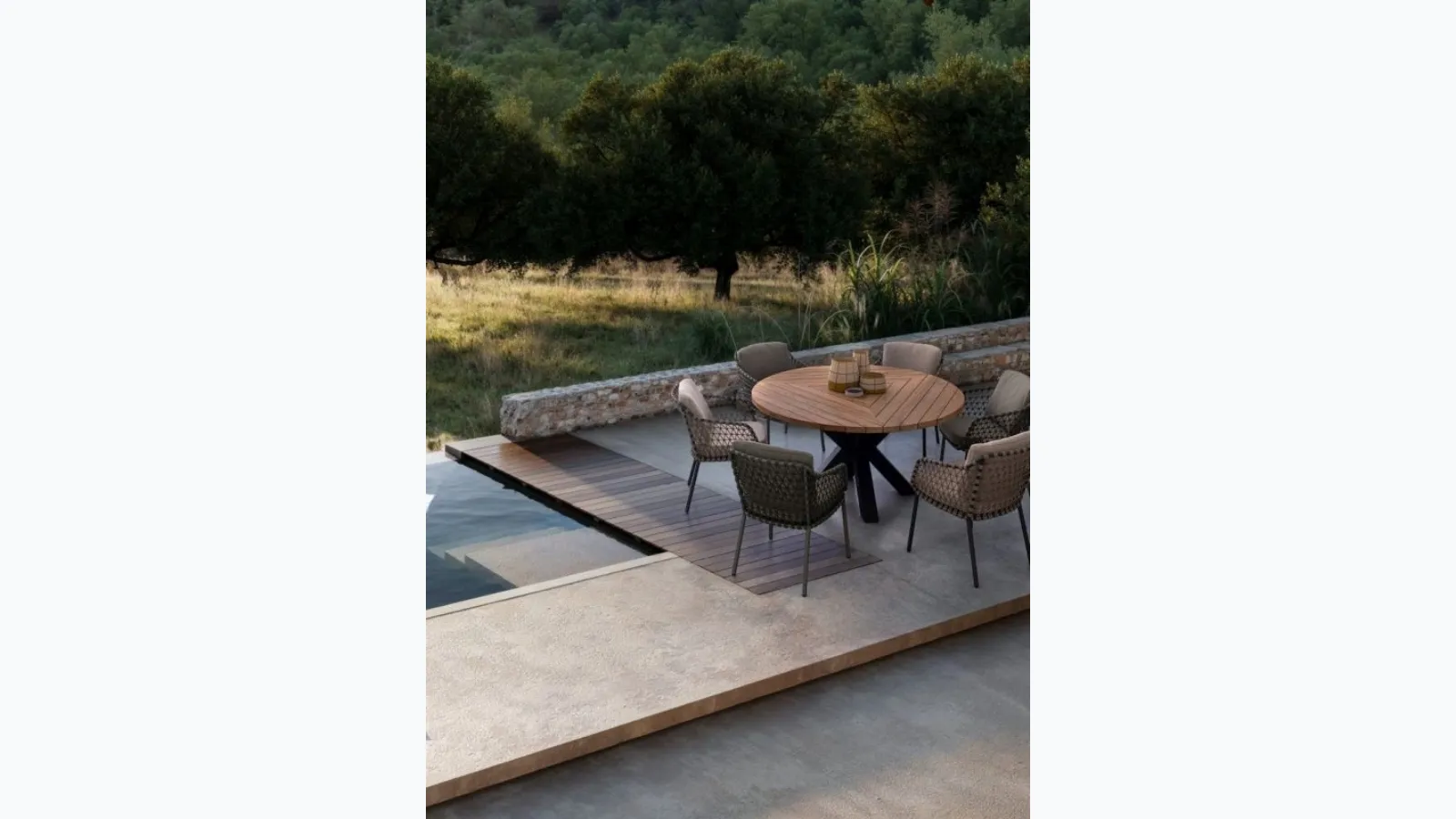 Ivissa fabric chair by Bizzotto.
