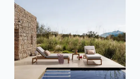 Jeremy teak cot with Bizzotto fabric.