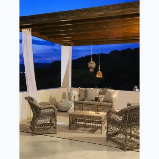 Outdoor furniture Jupiter in aluminum and synthetic fiber by Bizzotto.